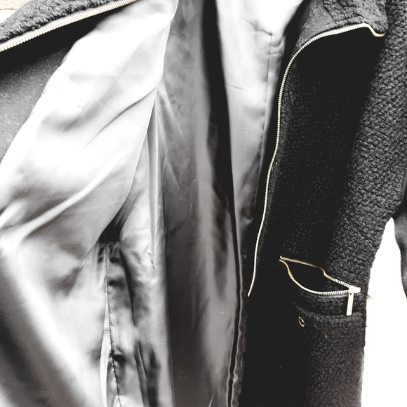 Michael Kors Women's Black Wool Coat - Picture 3 of 8